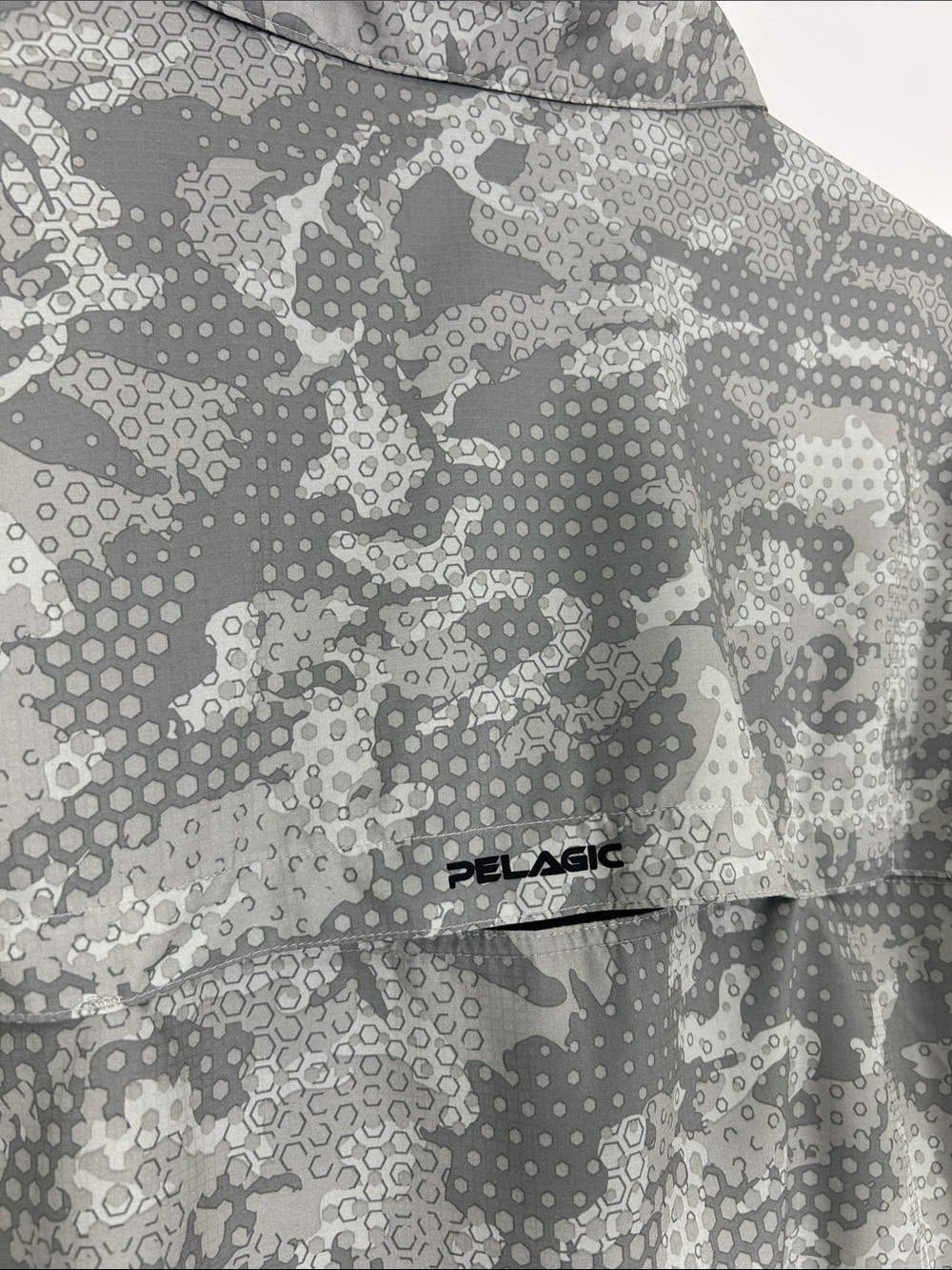 Pelagic Men's Eclipse Pro Series Guide Fishing Shirt Camouflage UPF 50+ Size M - Picture 7 of 7